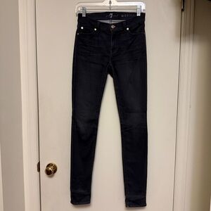 7 For All Mankind Dark Skinny Jeans Size 26